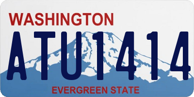 WA license plate ATU1414