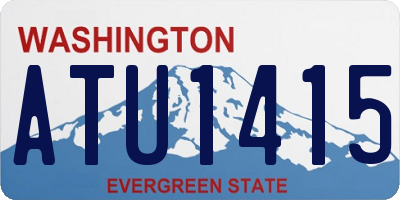 WA license plate ATU1415