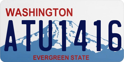 WA license plate ATU1416