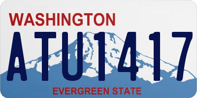 WA license plate ATU1417