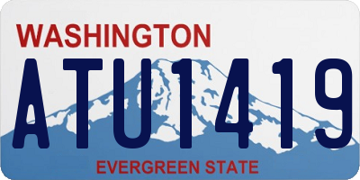 WA license plate ATU1419