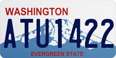 WA license plate ATU1422