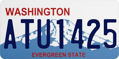 WA license plate ATU1425