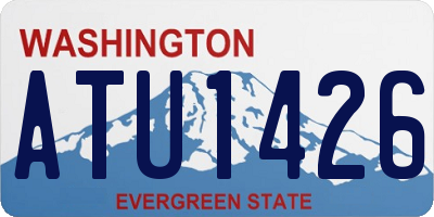 WA license plate ATU1426