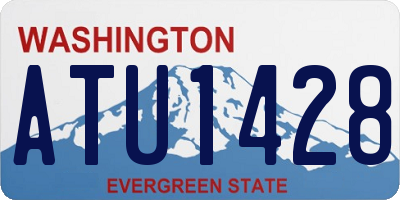 WA license plate ATU1428