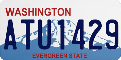 WA license plate ATU1429