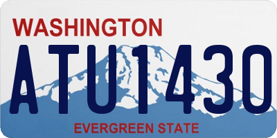WA license plate ATU1430