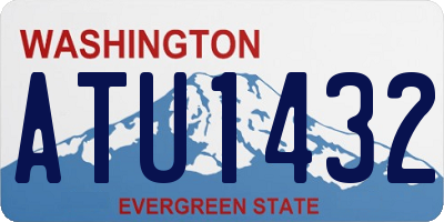 WA license plate ATU1432