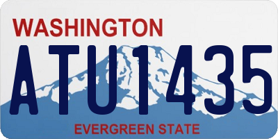 WA license plate ATU1435