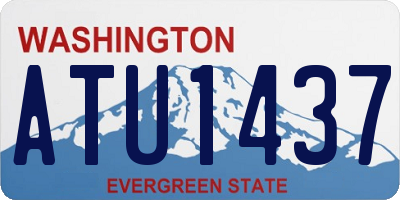 WA license plate ATU1437