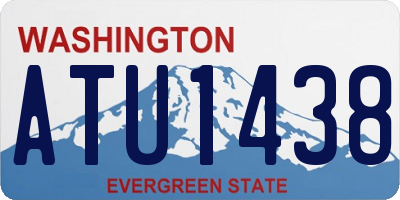 WA license plate ATU1438