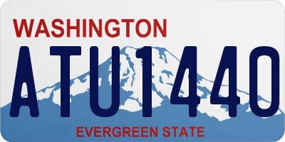 WA license plate ATU1440