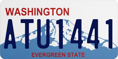 WA license plate ATU1441