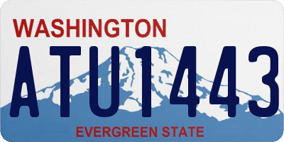 WA license plate ATU1443