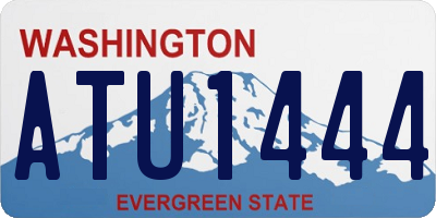 WA license plate ATU1444