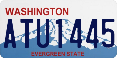 WA license plate ATU1445
