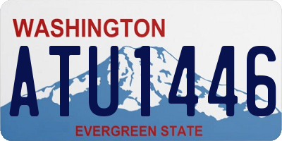 WA license plate ATU1446