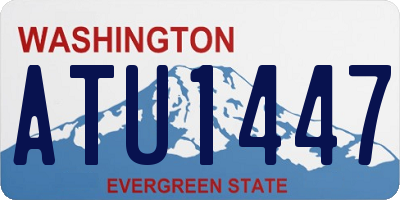 WA license plate ATU1447