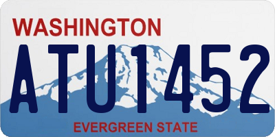 WA license plate ATU1452