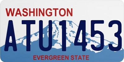 WA license plate ATU1453