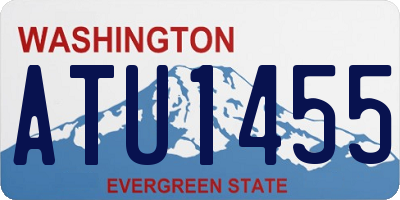 WA license plate ATU1455
