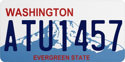 WA license plate ATU1457