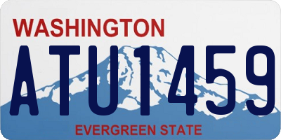 WA license plate ATU1459