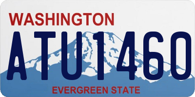WA license plate ATU1460