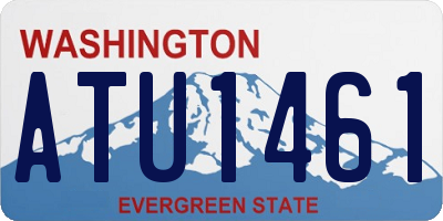 WA license plate ATU1461