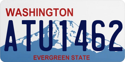 WA license plate ATU1462