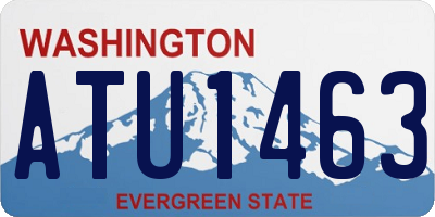 WA license plate ATU1463