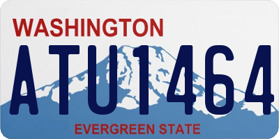 WA license plate ATU1464