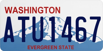 WA license plate ATU1467
