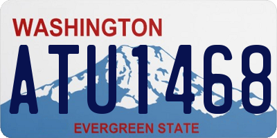 WA license plate ATU1468