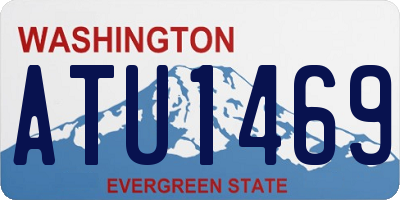 WA license plate ATU1469