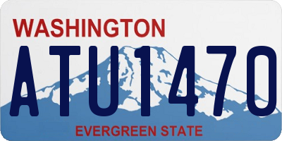 WA license plate ATU1470