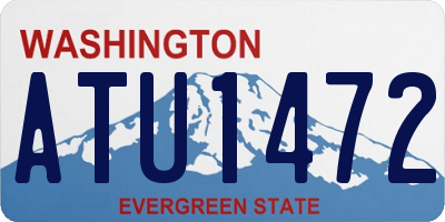 WA license plate ATU1472