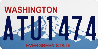 WA license plate ATU1474