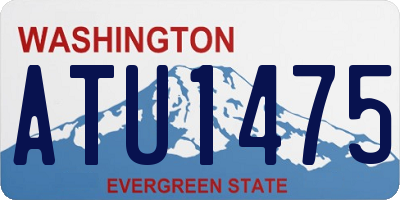 WA license plate ATU1475