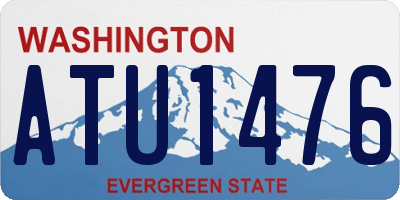 WA license plate ATU1476