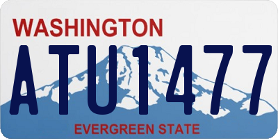 WA license plate ATU1477