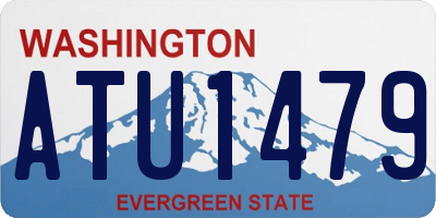 WA license plate ATU1479