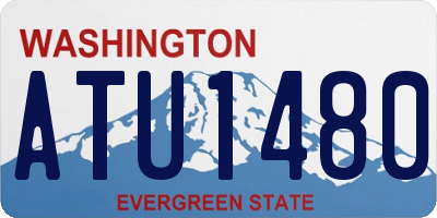 WA license plate ATU1480