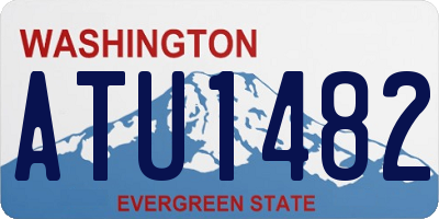 WA license plate ATU1482