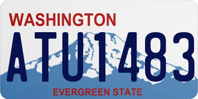 WA license plate ATU1483