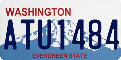 WA license plate ATU1484