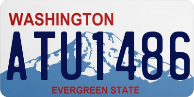WA license plate ATU1486
