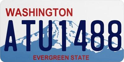 WA license plate ATU1488