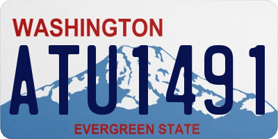 WA license plate ATU1491
