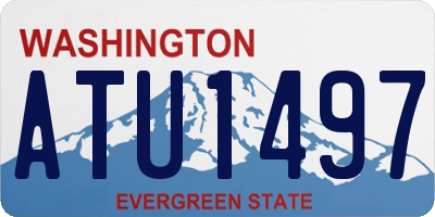 WA license plate ATU1497
